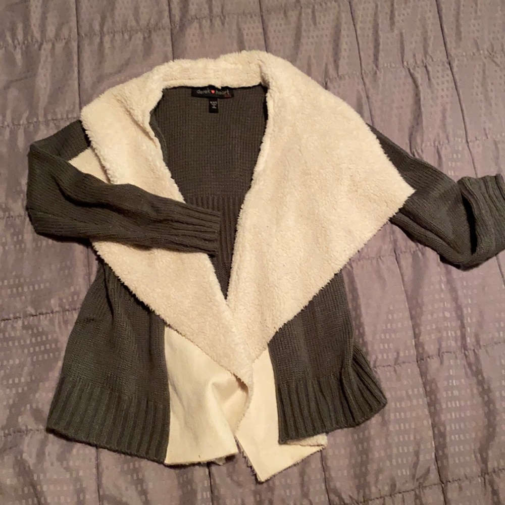 Derek Heart sweater cardigan used cute 10/12